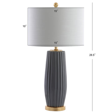 Roman 28.5" Ceramic LED Table Lamp - JONATHAN Y